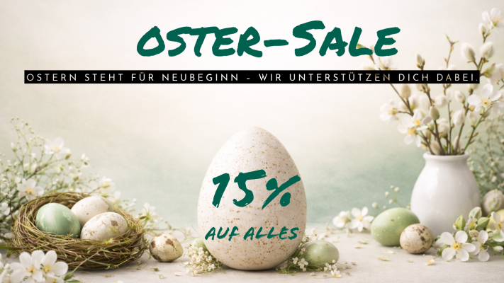 Oster-Sale - Oster-Sale bei lisado – 15 % auf natürliche Nahrungsergänzung